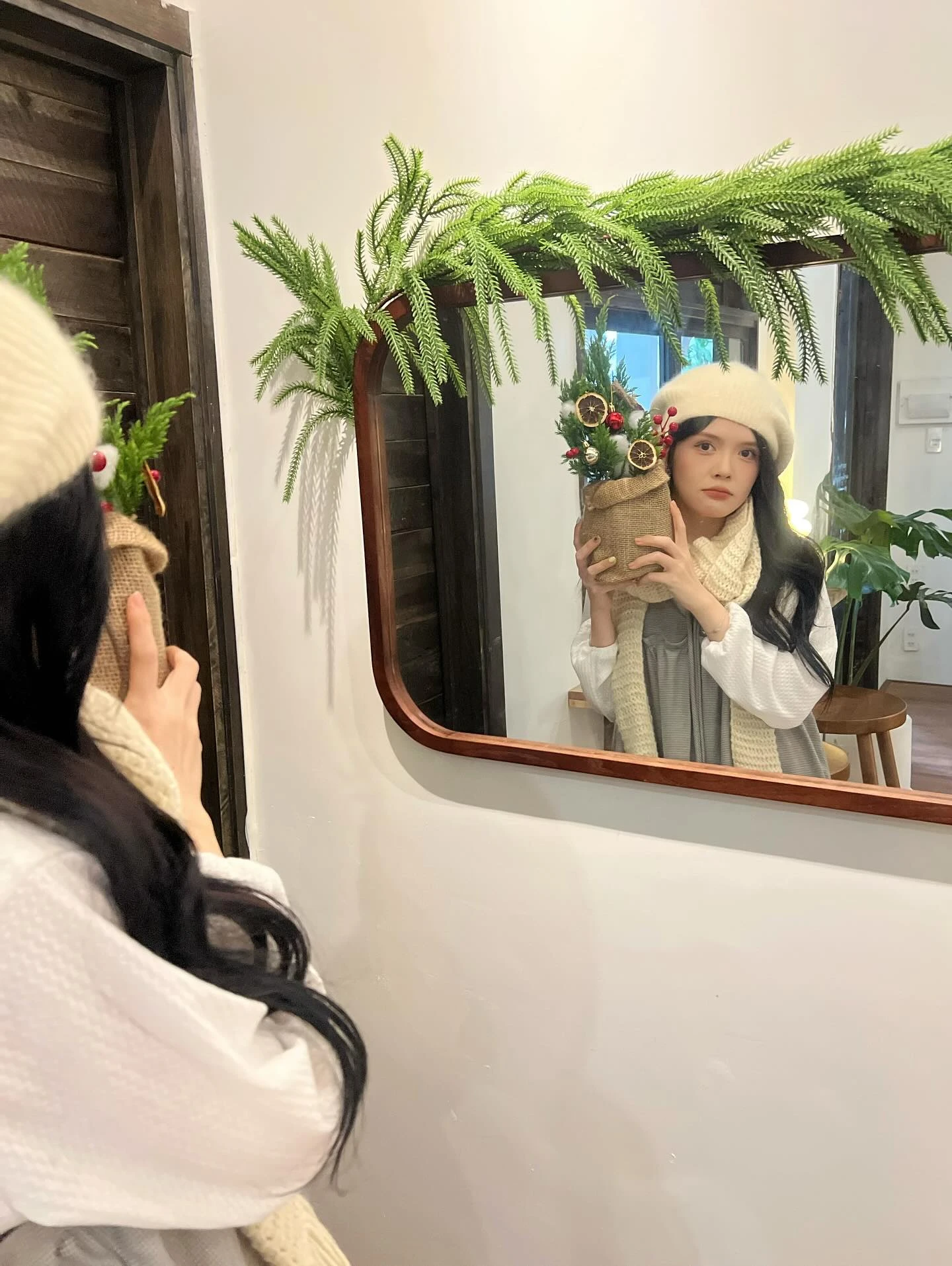 Set babydoll áo thun tay dài yếm 3 tầng