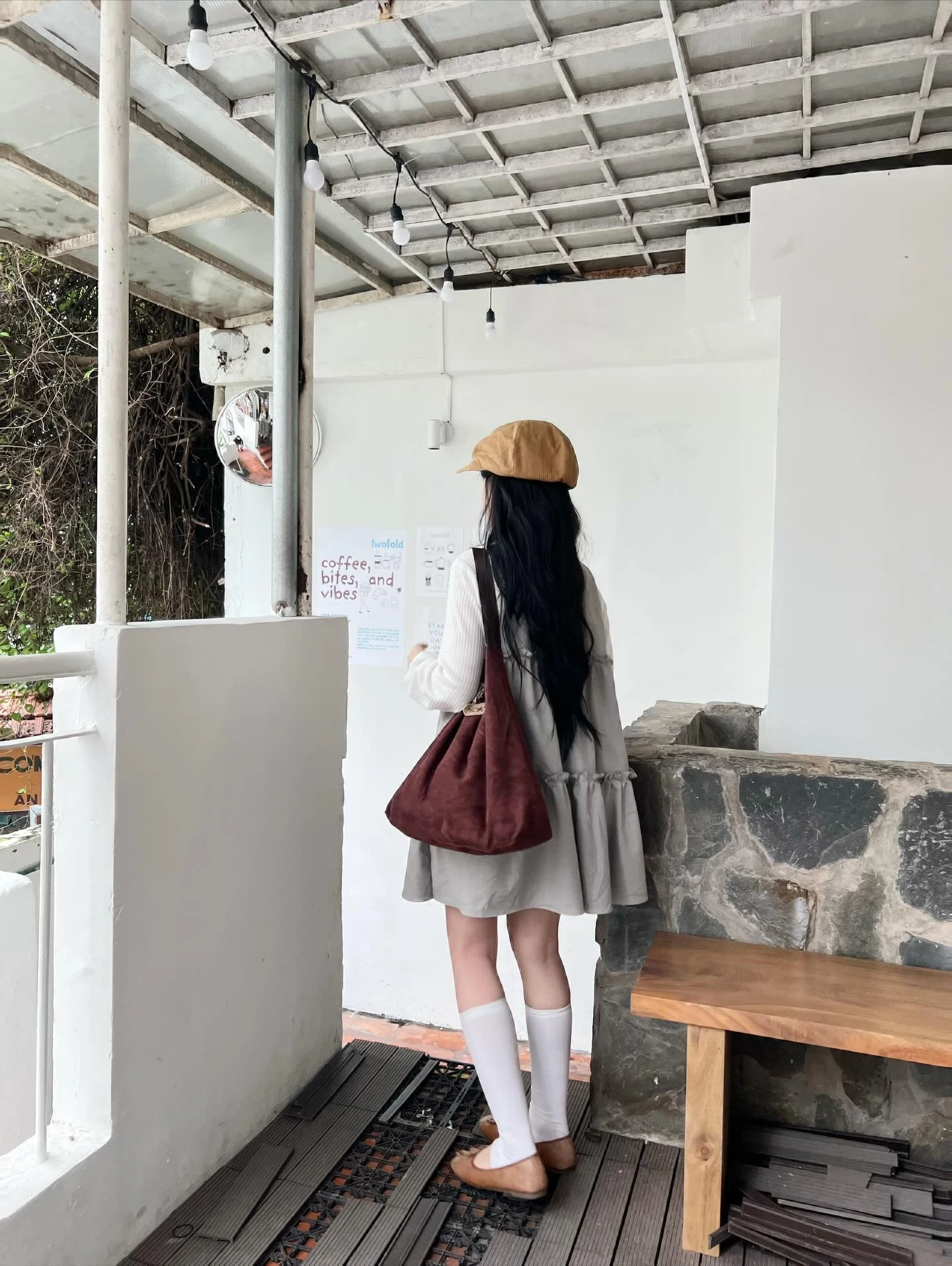 Set babydoll áo thun tay dài yếm 3 tầng